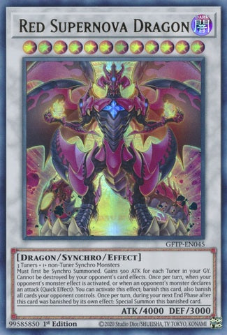 Red Supernova Dragon - GFTP-EN045 - Ultra Rare - 1st Edition