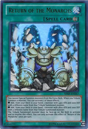 Return of the Monarchs - SHSP-EN067 - Ultra Rare - Unlimited