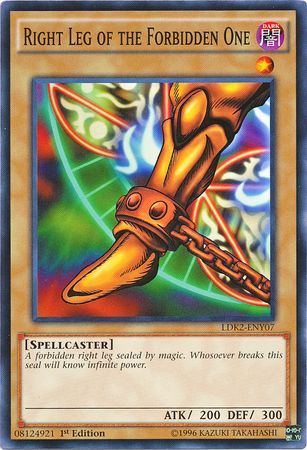 Right Leg of the Forbidden One - LDK2-ENY07 - Common - 1st Edition