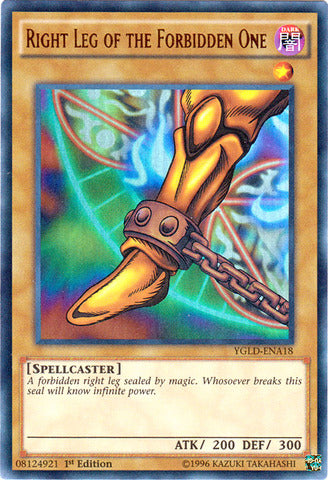 Right Leg of the Forbidden One - YGLD-ENA18 - Ultra Rare - 1st Edition