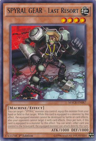 SPYRAL GEAR - Last Resort - MACR-EN087 - Rare - 1st Edition