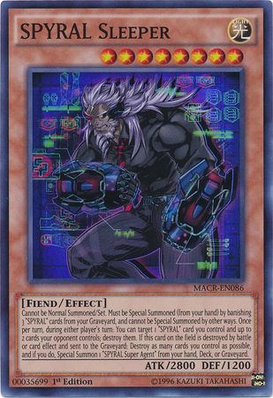 SPYRAL Sleeper - MACR-EN086 - Super Rare - 1st Edition
