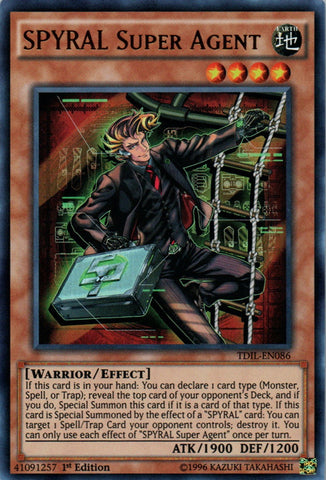 SPYRAL Super Agent - TDIL-EN086 - Ultra Rare - 1st Edition