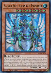 Sacred Arch-Airknight Parshath - SR05-EN001 - Ultra Rare - 1st Edition