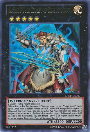 Sacred Noble Knight of King Artorigus - SHSP-EN087 - Ultra Rare - Unlimited