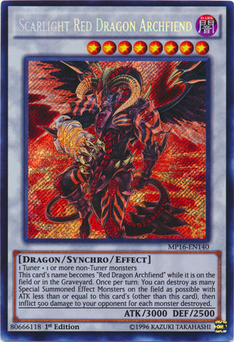 Scarlight Red Dragon Archfiend - MP16-EN140 - Secret Rare - 1st Edition