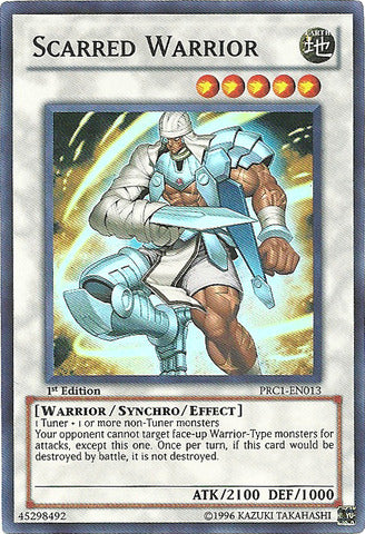 Scarred Warrior - PRC1-EN013 - Super Rare - 1st Edition