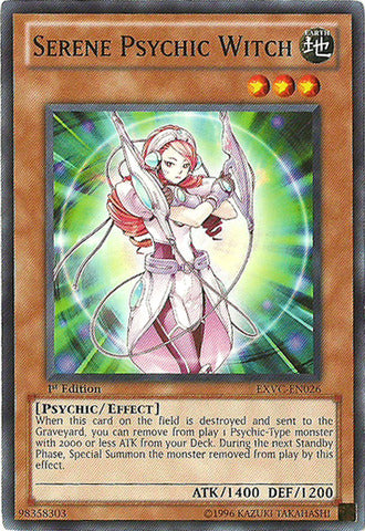 Serene Psychic Witch - EXVC-EN026 - Common - 1st Edition