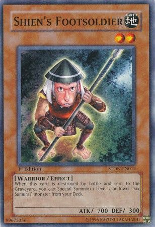 Shien's Footsoldier - STON-EN014 - Common - 1st Edition