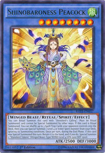 Shinobaroness Peacock - RATE-EN037 - Rare - 1st Edition