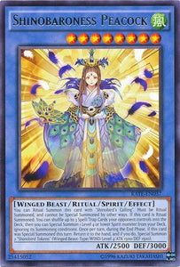 Shinobaroness Peacock - RATE-EN037 - Rare - Unlimited