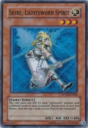 Shire, Lightsworn Spirit - SOVR-EN082 - Super Rare - Unlimited