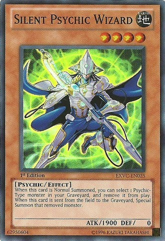 Silent Psychic Wizard - EXVC-EN025 - Super Rare - 1st Edition