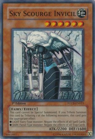 Sky Scourge Invicil - FOTB-EN023 - Super Rare - 1st Edition