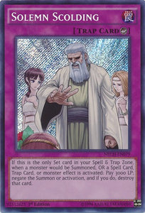 Solemn Scolding - NECH-EN079 - Secret Rare - 1st Edition