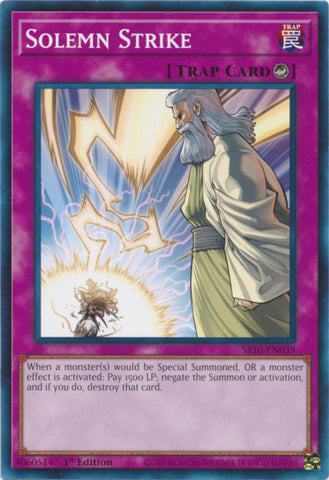 Solemn Strike - SR10-EN039 - Common - 1st Edition