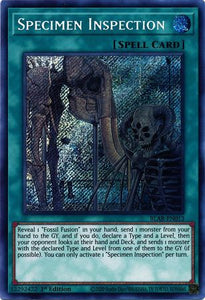 Specimen Inspection - BLAR-EN013 - Secret Rare - 1st Edition