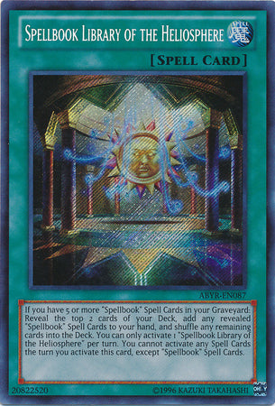 Spellbook Library of the Heliosphere - ABYR-EN087 - Secret Rare - Unlimited