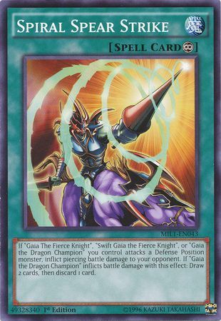 Spiral Spear Strike - MIL1-EN043 - Common - 1st Edition