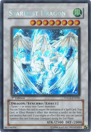 Stardust Dragon - TDGS-EN040  - Ghost Rare - 1st Edition