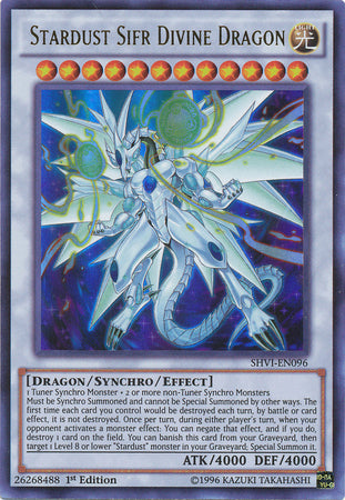 Stardust Sifr Divine Dragon - SHVI-EN096 - Ultra Rare - 1st Edition