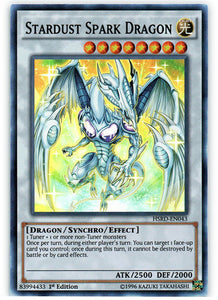 Stardust Spark Dragon - HSRD-EN043 - Super Rare - 1st Edition