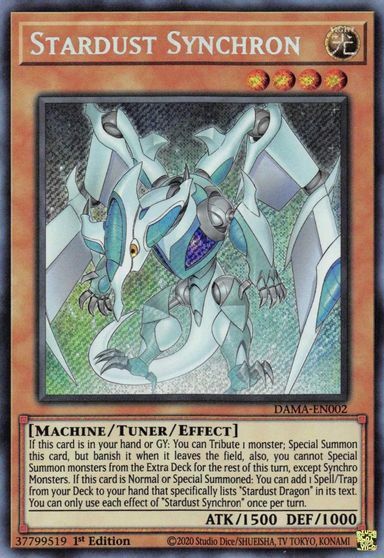 Stardust Synchron - DAMA-EN002 - Secret Rare - 1st Edition