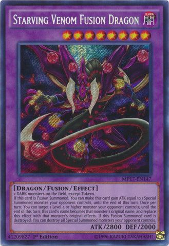 Starving Venom Fusion Dragon - MP17-EN147 - Secret Rare - 1st Edition