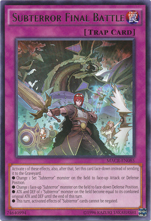 Subterror Final Battle - MACR-EN085 - Rare - Unlimited