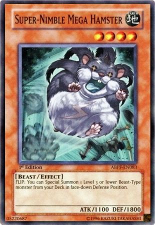 Super-Nimble Mega Hamster - ABPF-EN083 - Super Rare - 1st Edition