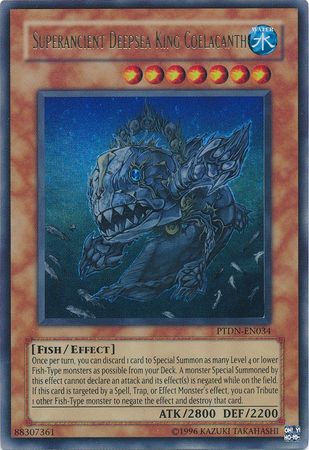 Superancient Deepsea King Coelacanth - PTDN-EN034 - Ultra Rare - Unlimited