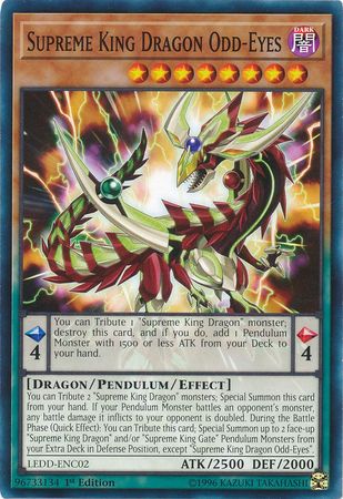 Supreme King Dragon Odd-Eyes - LEDD-ENC02 - Common - 1st Edition