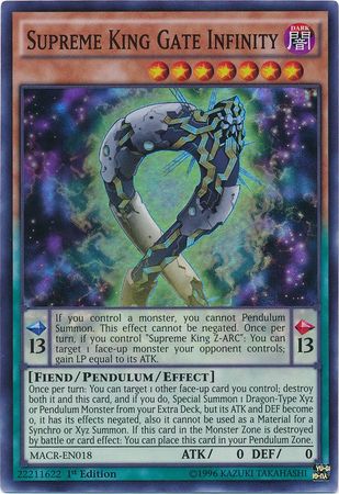 Supreme King Gate Infinity - MACR-EN018 - Super Rare - 1st Edition
