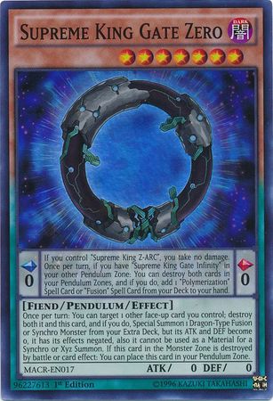 Supreme King Gate Zero - MACR-EN017 - Super Rare - 1st Edition