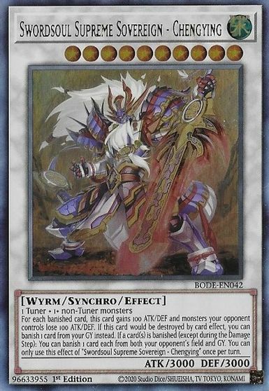 Swordsoul Supreme Sovereign - Chengying - BODE-EN042 - Ultra Rare - 1st Edition