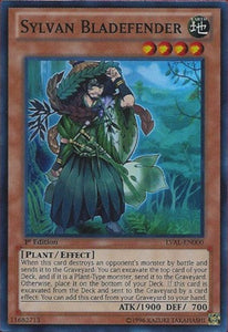 Sylvan Bladefender - LVAL-EN000 - Super Rare - 1st Edition