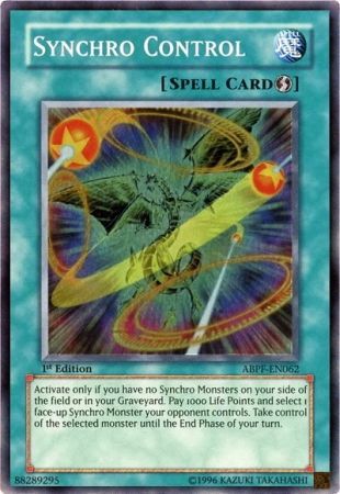 Synchro Control - ABPF-EN062 - Super Rare - 1st Edition