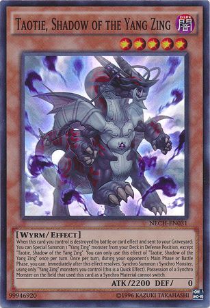 Taotie, Shadow of the Yang Zing - NECH-EN031 - Super Rare - Unlimited