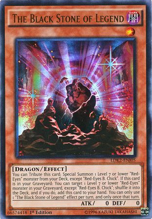 The Black Stone of Legend - LDK2-ENJ05 - Ultra Rare - 1st Edition