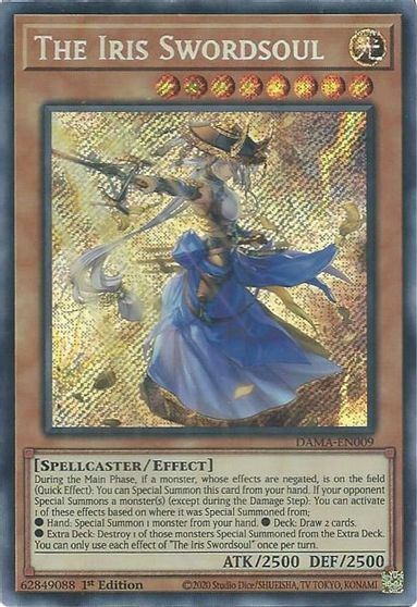 The Iris Swordsoul - DAMA-EN009 - Secret Rare - 1st Edition