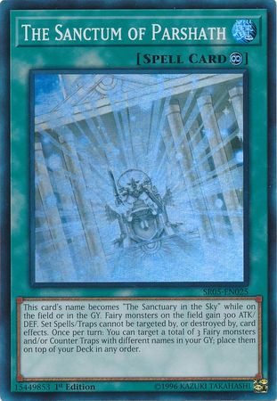 The Sanctum of Parshath - SR05-EN025 - Super Rare - 1st Edition