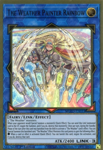 The Weather Painter Rainbow - MGED-EN033 - Premium Gold Rare - 1st Edition