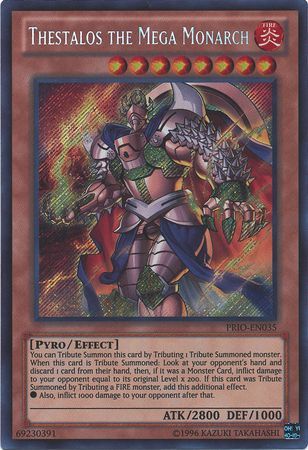 Thestalos the Mega Monarch - PRIO-EN035 - Secret Rare - Unlimited