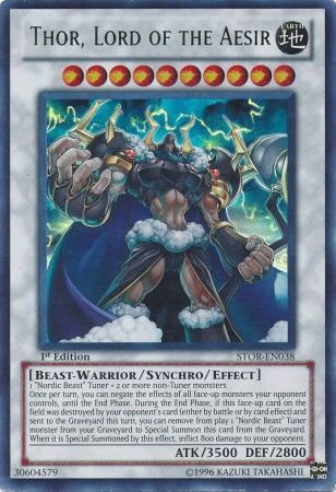 Thor, Lord of the Aesir - STOR-EN038 - Ultra Rare - 1st Edition