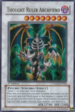 Thought Ruler Archfiend - TDGS-EN044 - Ultra Rare - 1st Edition