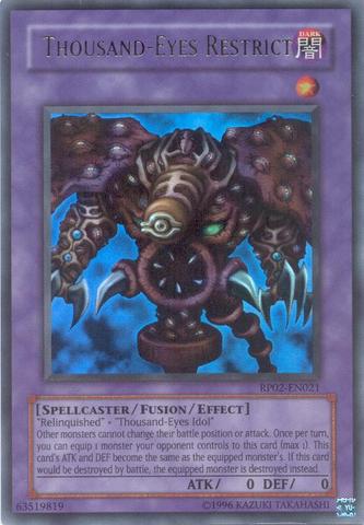 Thousand-Eyes Restrict - RP02-EN021 - Ultra Rare - Unlimited