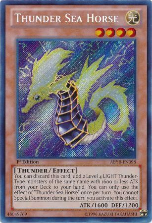 Thunder Sea Horse - ABYR-EN098 - Secret Rare - 1st Edition