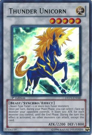 Thunder Unicorn - DREV-EN040 - Ultra Rare - 1st Edition