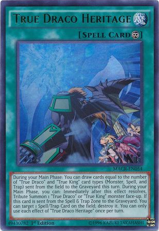 True Draco Heritage - MACR-EN054 - Ultra Rare - 1st Edition