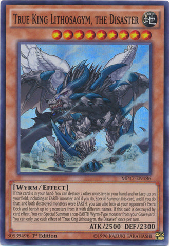 True King Lithosagym, the Disaster - MP17-EN186 - Super Rare - 1st Edition